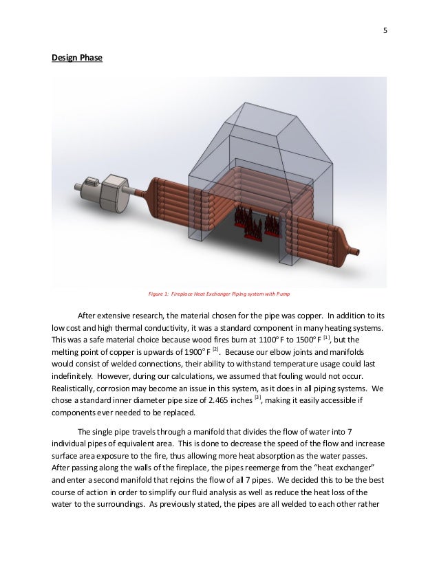 Fireplace Heat Exchanger Design