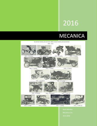 2016
Navil Méndez
Mecánica S.A.
19-3-2016
MECANICA
 