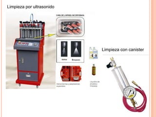 Limpieza por ultrasonido
Limpieza con canister
 