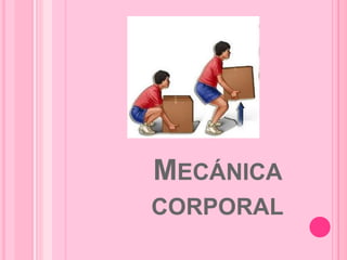 MECÁNICA
CORPORAL
 