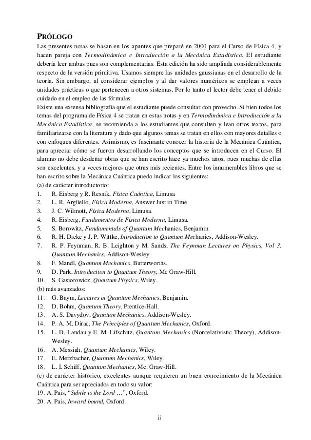 Introduccion a la Mecanica cuantica