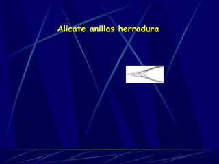 Alicate anillas herradura 
 
