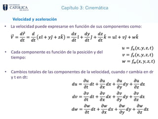 Capítulo 3: Cinemática
Velocidad y aceleración
 