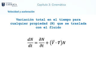 Capítulo 3: Cinemática
Velocidad y aceleración
 