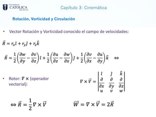 Capítulo 3: Cinemática
Rotación, Vorticidad y Circulación
 