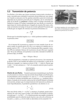 [[A 2337]]
Los esfuerzos de torsión desarrollados en la flecha impulsora de este ventilador
dependen del rendimiento del motor.
05-Hibbeler 30/8/56 10:58 AM Página 184
 