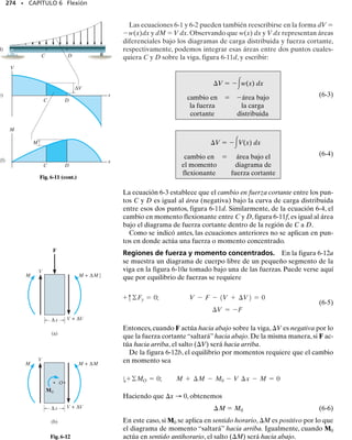 E J E M P L O 5.20
SECCIÓN 5.9 Torsión inelástica • 251
Una flecha sólida circular tiene un radio de 20 mm y longitud de 1.5 m.
El material tiene un diagrama 
- elastoplástico como el mostrado en
la figura 5-43a.Determine el par de torsión necesario para torcer la fle-
cha un ángulo   0.6 rad.
Solución
Para resolver el problema obtendremos primero la distribución de la
deformación cortante y luego la distribución del esfuerzo cortante.Una
vez determinado esto, puede fijarse la magnitud del par buscado.
La deformación cortante máxima ocurre en la superficie de la flecha,
es decir, en   c. Como el ángulo de torsión es   0.6 rad en toda la
longitud de 1.5 m de la flecha,usando la ecuación 5-25 para toda la lon-
gitud, tenemos:
La deformación cortante, que siempre varía linealmente, se muestra
en la figura 5-43b.Note que el material fluye ya que máx  Y  0.0016
rad en la figura 5-43a. El radio del núcleo elástico, Y, puede obtener-
se por proporción. De la figura 5-43b,
En la figura 5-43c se muestra la distribución del esfuerzo cortante,
trazada sobre un segmento de línea radial, con base en la distribución
de la deformación cortante. El par de torsión puede ahora obtenerse
usando la ecuación 5-26. Sustituyendo los datos numéricos, se obtiene:
Resp.
75
γ
(a)
(MPa)
0.0016 0.008
(rad)
Y
ρ
Distribución de la deformación
unitaria cortante
(b)
Y
= 0.008 rad
γ
γ
máx
= 0.0016 rad
20 mm
(c)
Distribución del esfuerzo cortante
20 mm
= 4 mm
Y = 75 MPa
Y
ρ
5-43
gmáx = 0.008 rad
0.6 =
gmáx11.5 m2
10.02 m2
f = g
L
r
;
= 1.25 kN # m
=
p[751106
2 Nm2
]
6
[410.02 m23
- 10.004 m23
]
T =
ptY
6
14c3
- rY
3
2
rY = 0.004 m = 4 mm
rY
0.0016
=
0.02 m
0.008
05-Hibbeler 30/8/56 10:59 AM Página 251
 