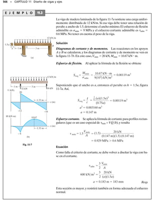 505
Transformación de
deformación unitaria
La transformación de la deformación unitaria en un punto es similar a la transfor-
mación de esfuerzo, y en consecuencia se aplicarán los métodos del capítulo 9 en
este capítulo.Aquí también describiremos varias formas de medir la deformación
y desarrollaremos algunas relaciones importantes con las propiedades del mate-
rial, incluyendo una forma generalizada de la ley de Hooke.Al final de este capí-
tulo se describirán algunas de las teorías que se usan para predecir la falla de un
material.
C A P Í T U L O
10
OBJETIVOS DEL CAPÍTULO
10.1 Deformación unitaria plana
Como se describió en la sección 2.2, el estado general de la deformación
unitaria en un punto de un cuerpo se representa por una combinación de
tres componentes de deformación unitaria normal, x, y, z, y tres com-
ponentes de deformación unitaria cortante, xy, xz, yz. Estos seis compo-
nentes tienden a deformar cada cara de un elemento del material, y como
el esfuerzo, los componentes de deformación unitaria normal y cortante
en el punto varían de acuerdo con la orientación del elemento. Los com-
ponentes de la deformación unitaria en un punto se determinan con fre-
cuencia usando galgas extensométricas, que miden esos componentes en
direcciones especificadas. Sin embargo, tanto para análisis como para di-
seño, a veces los ingenieros deben transformar esos datos para obtener
los componentes de la deformación unitaria en otras direcciones.
10-Hibbeler 31/8/56 3:47 AM Página 505
 