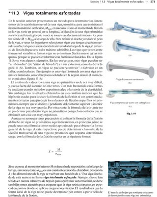 gxy=a - b = -21Px - Py2 sen u cos u + gxy1cos2
u - sen2
u2
SECCIÓN 10.2 Ecuaciones generales de transformación de deformación unitaria plana • 509
Como  y 
 representan la rotación de los lados dx y dy de un elemen-
to diferencial cuyos lados estaban orientados originalmente a lo largo de
los ejes x y y, y 
 tiene dirección contraria a , figura 10-4e, entonces el
elemento está sujeto a una deformación unitaria de
x
y
x
y
α
θ
y
δ
dx
dx
dy
β
dy
(e)
x
y
x
y
θ
Deformación unitaria normal positiva,
(a)
dy
dx
∋
x¿

Deformación unitaria cortante positiva,
(b)
x
γ y
x
y
x
y
θ
dy
dx

Fig. 10-5
x
y
x
y
dy
dx
dy
θ
(d)
xy
γ
dx
γ
cosθ
dy
θ
xy
γxy
dy
γxy
sen θ
dy
γxy
Deformación unitaria cortante
Fig. 10-4 (cont.)
(10-4)
Si se usan las identidades trigonométricas sen 2	  2 sen 	 cos 	, cos2
	 
(1  cos 2	)/2 y sen2
	  cos2
	  1, las ecuaciones 10-2 y 10-4 se pueden
convertir en su forma final:
Px′ =
Px + Py
2
+
Px - Py
2
cos 2u +
gxy
2
sen 2u
gx′y′
2
= - a
Px - Py
2
b sen 2u +
gxy
2
cos 2u
(10-5)
(10-6)
Estas ecuaciones de transformación de deformaciones unitarias repre-
sentan la deformación unitaria normal x en la dirección x y la deforma-
ción unitaria cortante xy de un elemento orientado en un ángulo 	, co-
mo se ve en la figura 10-5. De acuerdo con la convención de signos
establecida, si x es positiva, el elemento se alarga en la dirección de x
positiva, figura 10-5a, y si xy es positiva, el elemento se deforma como
se ve en la figura 10-5b.Observe que esas deformaciones se presentan co-
mo si sobre el elemento actuaran el esfuerzo normal positivo x y el es-
fuerzo cortante positivo xy.
Si se necesita la deformación unitaria normal en la dirección y, se pue-
de obtener a partir de la ecuación 10-5 sólo sustituyendo 	 por (	  90°).
El resultado es
Py =
Px + Py
2
-
Px - Py
2
cos 2u -
gxy
2
sen 2u
Se debe notar la semejanza entre las tres ecuaciones anteriores y las de
transformación del esfuerzo plano, ecuaciones 9-1, 9-2 y 9-3. Por compa-
ración, x, y, x, y corresponden a x, y, x, y y xy, xy corresponden
a xy/2, xy/2.
(10-7)
10-Hibbeler 31/8/56 3:47 AM Página 509
 