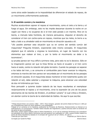 Mecánica Para Todos www.librosmaravillosos.com Yakov Perelman
Traducido por Ruth Kann 7 Preparado por Patricio Barros
Corr...