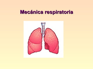 Mecánica respiratoria 