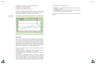 CAPÍTULO 9
MECâNICA 2
198 199
7) acompanhar a performance do processo durante longo tempo;
8) identiicar as causas comuns e especiais;
9) remover as causas comuns e especiais; e
10) analisar e rever as intervenções e o processo.
A carta de controle (igura 9.34) permite prever se um processo tende a produzir
a próxima peça com qualidade ou com defeito. Pontos fora dos limites devem ser
interpretados e corrigidos com o objetivo de evitar novas falhas.
Brainstorming
Embora não seja uma das ferramentas básicas da qualidade, o brainstorming desta-
ca-se por ser de uso comum para auxiliá-las. Não faz parte do grupo das ferramen-
tas mencionadas acima, mas é muito importante para reunir o maior número de
ideias criativas acerca de determinado assunto. A técnica consiste em explorar a
potencialidade criativa dos indivíduos do grupo, solicitando aos participantes que
apresentem ideias as mais diversas, e até mesmo descabidas, sobre determinado
assunto. O brainstorming apoia-se em quatro preceitos fundamentais:
1) Aceitar todas as ideias, mesmo as mais loucas e descabidas – quanto mais
extremadas, mais úteis.
2) Nenhuma crítica deve ser permitida, para não impedir a luência de ideias –
todos os julgamentos devem ser adiados para o im da atividade.
3) Privilegiar a quantidade – quanto maior for o número de ideias, mais fácil
será selecioná-las.
4) Sempre aprovar as combinações de ideias e os melhoramentos daquelas já
expostas. Todas as propostas devem ser mantidas por escrito, considerando
cada sessão como um jogo no qual a apresentação das ideias pode criar uma
forma de rivalidade competitiva e cordial. As ideias devem ser anotadas em
uma folha de papel para posterior análise e combinações por meio de gráicos.
Carta Xbar Xbarbar = 100,18 LSC = 105,24
LIC = 95,12
FC
Característica
Diâmetro interno
aro dianteiro
109,5
106,5
103,5
100,5
97,5
94,5
5
10
15
20
25
LSC
LIC
Xbarbar
Figura 9.34
Carta de controle.
O brainstorming pode ser conduzido de forma:
•	estruturada – em que todos devem apresentar ideias de forma sequencial,
inclusive os mais tímidos;
•	não estruturada – as ideias são apresentadas de forma mais descontraída,
conforme vão surgindo entre os membros do grupo.
A técnica do brainstorming é rápida, necessita entre cinco e dez minutos para ser
aplicada.
 
