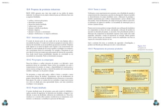 CAPÍTULO 10
MECâNICA 2
206 207
10.4 Projetos de produtos industriais
BACK (1983) apresenta uma visão mais ampla em sua análise do projeto
industrial. A realização de um projeto industrial passa por diferentes fases com
as seguintes inalidades:
•	veriicar o interesse pelo projeto;
•	desenvolver pré-projeto;
•	desenvolver projeto detalhado;
•	realizar testes e revisão;
•	planejar o trabalho da produção;
•	planejar a logística;
•	planejar o consumo e a manutenção;
•	planejar a obsolescência e os impactos ambientais.
10.4.1 Interesse pelo projeto
O estudo de interesse parte de um estudo real ou de uma hipótese sobre a
necessidade do projeto. O estudo real se baseia na pesquisa de mercado, sobre o
interesse do consumidor, ou em um problema que precisa ser resolvido. A hipótese
pode originar-se na mente de alguém como resposta a um acontecimento não
esperado ou como resultado de um avanço cientíico, tecnológico ou econômico,
sem a participação efetiva do consumidor. Por exemplo, o lançamento de um
novo tipo de cerveja nem sempre passa pela pesquisa de interesse do consumidor.
Esse estudo inicial levanta possibilidades, baseadas em criatividade ou em
necessidade do consumidor. Pode ser denominado concepção.
10.4.2 Pré-projeto ou anteprojeto
Nessa fase deine-se a melhor alternativa de projeto a ser fabricado e quais
parâmetros devem ser controlados. Pontos críticos são estudados, tais como o
comportamento do produto no tempo, a disponibilidade de matéria-prima e
outros recursos ao longo do tempo, a vida útil do produto sob circunstâncias de
trabalho e solicitação e se ele permite evolução.
No pré-projeto, o croqui pode ajudar a deinir a forma, o tamanho e outras
características básicas do produto. Normalmente, antes do detalhamento do
projeto, é desenvolvido o estudo de viabilidade técnica e inanceira e, se necessário,
feitos ajustes. Ou, então, se o projeto deve ser concluído, se requer mais recursos
ou se deve ser adiado para uma oportunidade futura, com mais consistência
tecnológica e novas pesquisas.
10.4.3 Projeto detalhado
O projeto detalhado parte do pré-projeto, passa pelo estudo de viabilidade e
explora conceitos de engenharia. As dimensões são calculadas, o desgaste é con-
siderado, as partes são detalhadas, tolerâncias são estabelecidas etc. Nessa fase,
amadurece-se o conceito sobre o projeto, reconhecem-se os componentes, as di-
mensões e as tolerâncias e se detalham os processos de fabricação.
10.4.4 Testes e revisão
Veriicações e testes experimentais são constantes, com a inalidade de entender o
comportamento dos componentes e perceber seu desempenho. Quase em paralelo
ao desenvolvimento do projeto detalhado ocorre a fabricação de protótipos e
modelos experimentais para veriicar comportamentos e provar cálculos ainda
não testados. Testes de laboratório e de campo servem para veriicar os processos,
as solicitações em regime de trabalho e as necessidades de informações para as
revisões e projetos futuros.
Projetos mais recentes podem ter tempo reduzido com a utilização de simuladores
em computadores ou banco de testes, antecipando a colocação do produto no
mercado ou alterando pós-projeto, se necessário. Esse procedimento permite a
fabricação dos componentes já desenhados enquanto outros ainda estão sendo
projetados, reduzindo o tempo de lançamento no mercado. Muitos projetos
sofrem revisões durante sua concepção e outros são modiicados com base na
resposta do consumidor durante seu uso.
Após a conclusão dos testes, os resultados são registrados e homologados, o
produto está liberado para fabricação em série e comercialização.
10.4.5 Planejamento do processo produtivo
Projetar e fabricar ferramentas –
para a melhor realização do produto
tendo em vista o transporte, a fixação,
a análise da qualidade e a otimização
do tempo e de outros recursos.
Planejamento financeiro – verificar a soma de
dinheiro necessária para dar início ao novo produto.
As fontes devem ser estabelecidas, e os meios de
retorno do investimento do capital determinados.
Planejar o trabalho da produção e seu
controle
• definir os programas de trabalho;
• definir as demandas necessárias dentro do
tempo e das possibilidades operacionais;
• Fazer carga de máquinas, leiaute e organizar
espaços para a guarda de ferramental.
Capacitar o pessoal da operação
da produção – selecionar e capacitar
para as atividades de fabricação.
Organizar o fluxo de informação
• registros em formulários;
• fluxos e rotas apoiadas por computador;
• localização de produtos em processo;
• acompanhamento do andamento do
processo;
• acompanhamento das oscilações de demanda.
Planejar o sistema de
gestão da qualidade –
normas e procedimentos
para manter a qualidade
do produto.
Figura 10.5
fluxograma de
planejamento de produção.
 