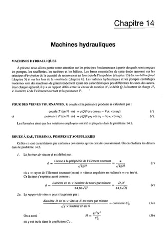 Mecanique des fluides et hydraulique bis