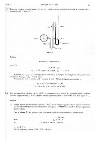 Mecanique des fluides et hydraulique bis