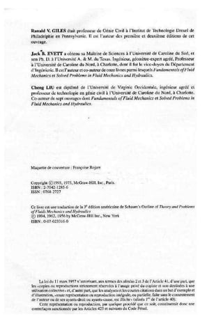 Mecanique des fluides et hydraulique bis