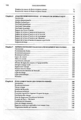 Mecanique des fluides et hydraulique bis