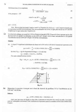 Mecanique des fluides et hydraulique bis