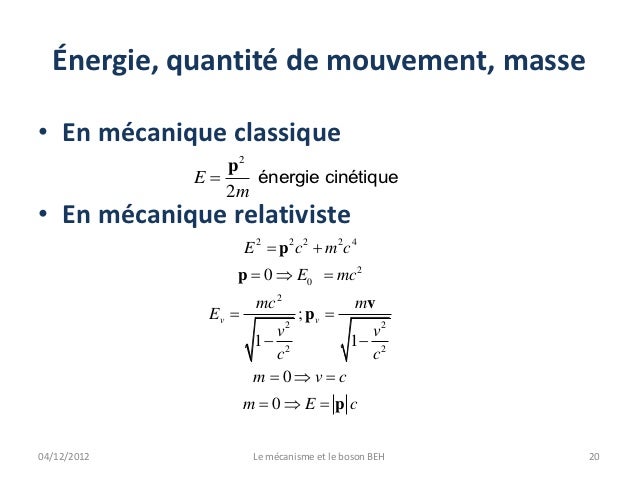 energie relativiste