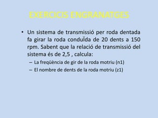 TRANSMISSIÓ PER CORRETJAEstà formada per 2 politjes unides mitjançant una corretja de secció rectangular.El sentit de gir de les dues politjes és el mateix i per invertir-ho cal encreuar la corretja tenint cura de que no fregui una part amb l’altra