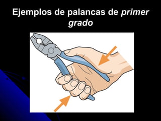 Ejemplos de palancas de primer
grado
 