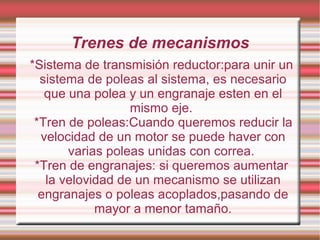 Mecanismos y Maquinas