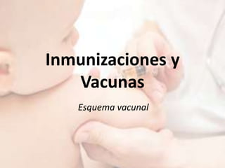 Inmunizaciones y
   Vacunas
   Esquema vacunal
 
