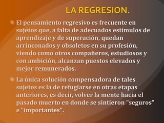 LA REGRESION.
 