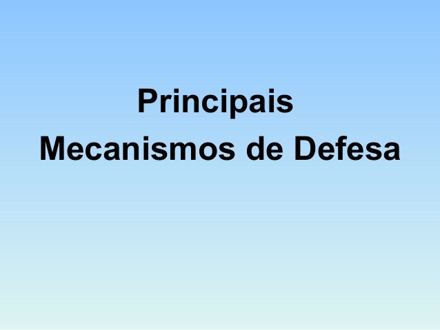 Mecanismos de defesa do ego