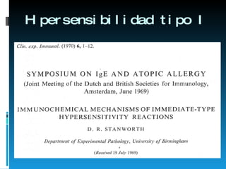 Hipersensibilidad tipo I 