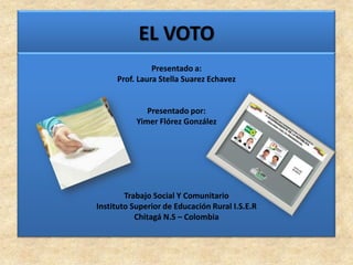 Mecanismos de particiopación ciudadana el voto | PPSX