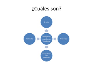 ¿Cuáles son?