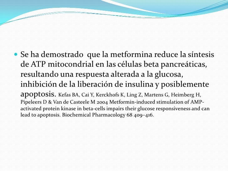 Mecanismos moleculares de la metformina