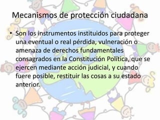 Mecanismos para la proteccion de los derechos humanos | PPTX