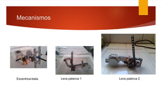 Mecanismos
Excentrica-biela Leva palanca 1 Leva palanca 2
 
