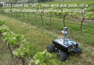 Este robot só “vê”, mas será que pode vir a
ser uma unidade de potência automática?
 