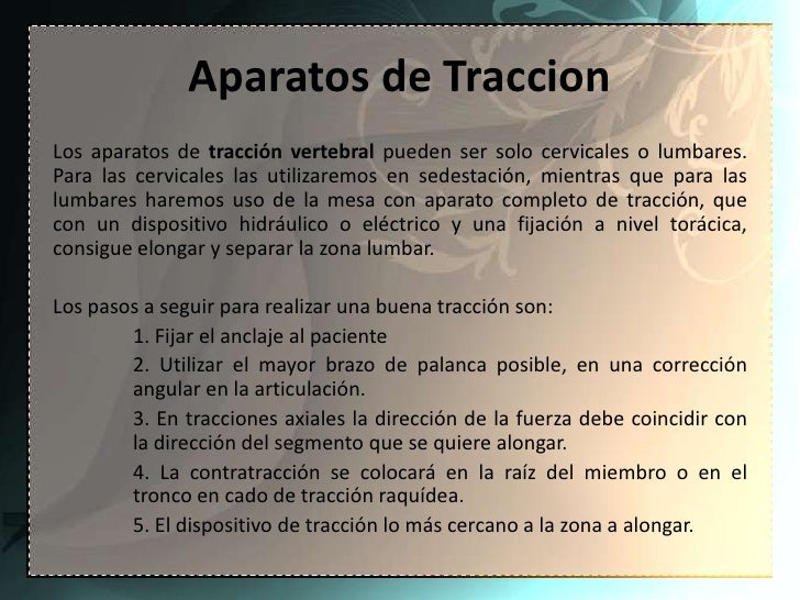 Aparatos de TraccionLos aparatos de tracción vertebral pueden ser solo cervicales o lumbares.Para las cervicales las utili...