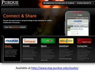 Available at http://www.itap.purdue.edu/studio/