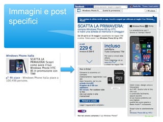 Immagini e post
specifici
 