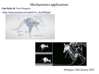 Case Study #4: Festo Kangaroo
Modugno, 24th January 2015
Mechatronics applications
https://www.youtube.com/watch?v=_4luJ0ZSqy8
 