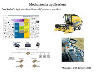 Case Study #5: Agricultural machines and Combines – nowadays
Modugno, 24th January 2015
Mechatronics applications
 
