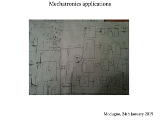 Modugno, 24th January 2015
Mechatronics applications
 