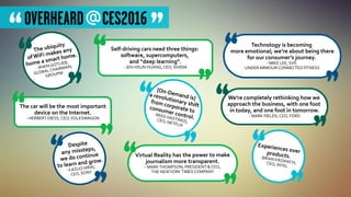 Mec@CES 2016 - Key Takeaways