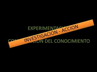 EXPERIMENTACIONY CONSTRUCCION DEL CONOCIMIENTOINVESTIGACION - ACCION