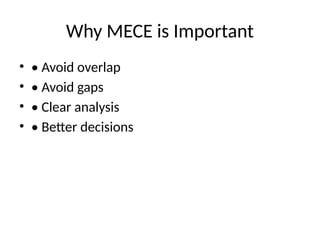 Introduction to Concept MECE Framework Concept | PPTX