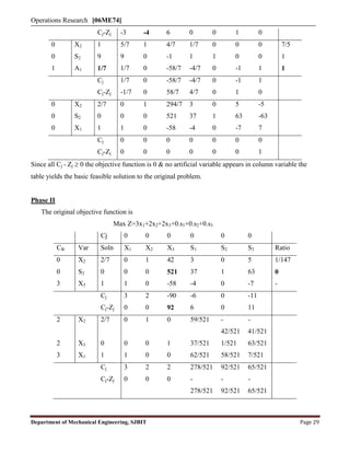 Mech vii-operation research [06 me74]-notes | PDF