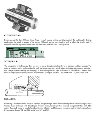 Improving the Reliability of MECHANICAL SEALS | PDF
