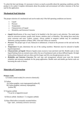 Improving the Reliability of MECHANICAL SEALS | PDF