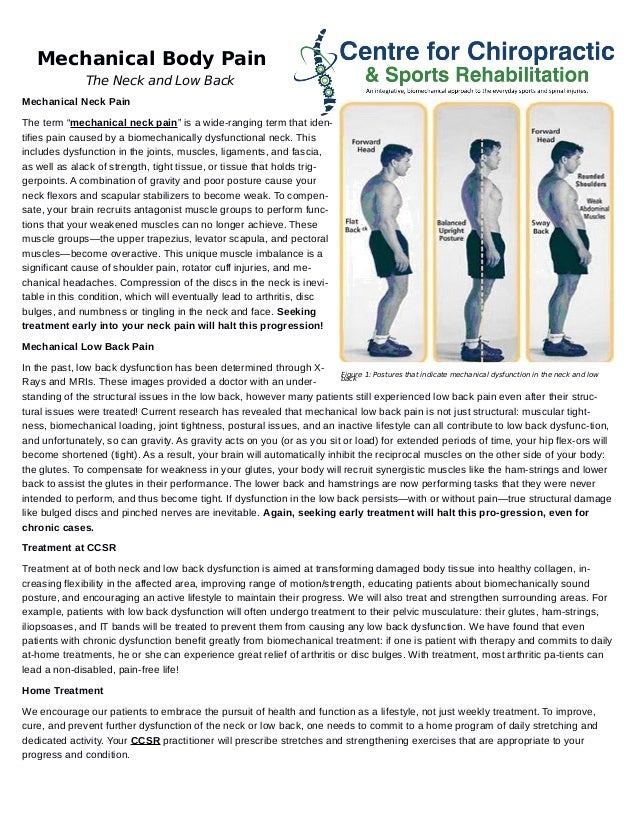 Mechanical Body Pain Treatment at CCSR Calgary NW, Canada