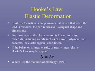 Mechanical Properties of Metals | PPT